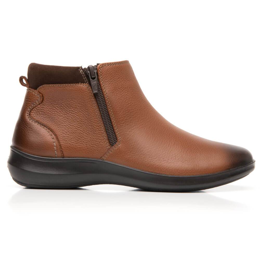 Flexi Botas Color Cafe Dama Zapatos Mujer Botin De Piso Flexi