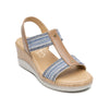 Sandalia de Cuña para Mujer con Ajuste en Tobillo Flexi 113326