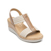 Sandalia de Cuña para Mujer con Ajuste en Tobillo Flexi 113326