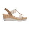 Sandalia de Cuña para Mujer con Ajuste en Tobillo Flexi 113326