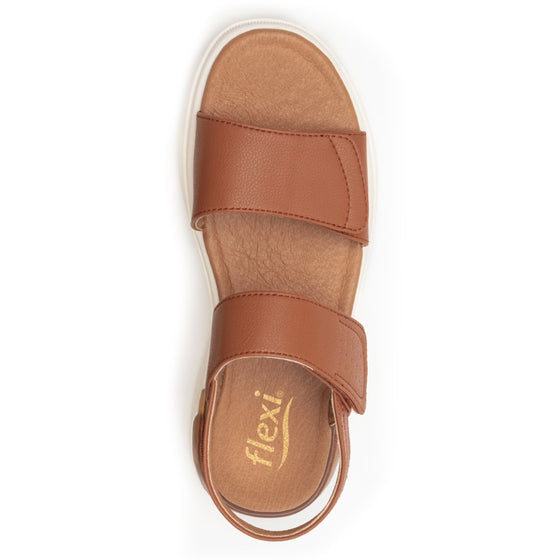 Sandalias de Piso con Velcro para Mujer Flexi 129401