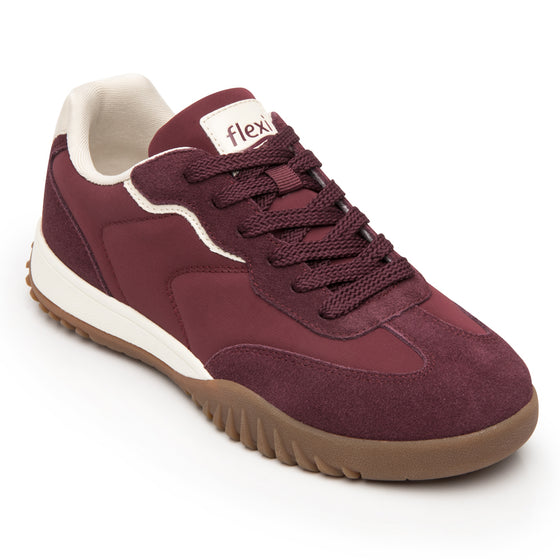 Tenis Casuales con Agujetas para Mujer Flexi 138502