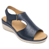 Zapatos Mujer Sandalia De Cuña Con Velcro Flexi 116013