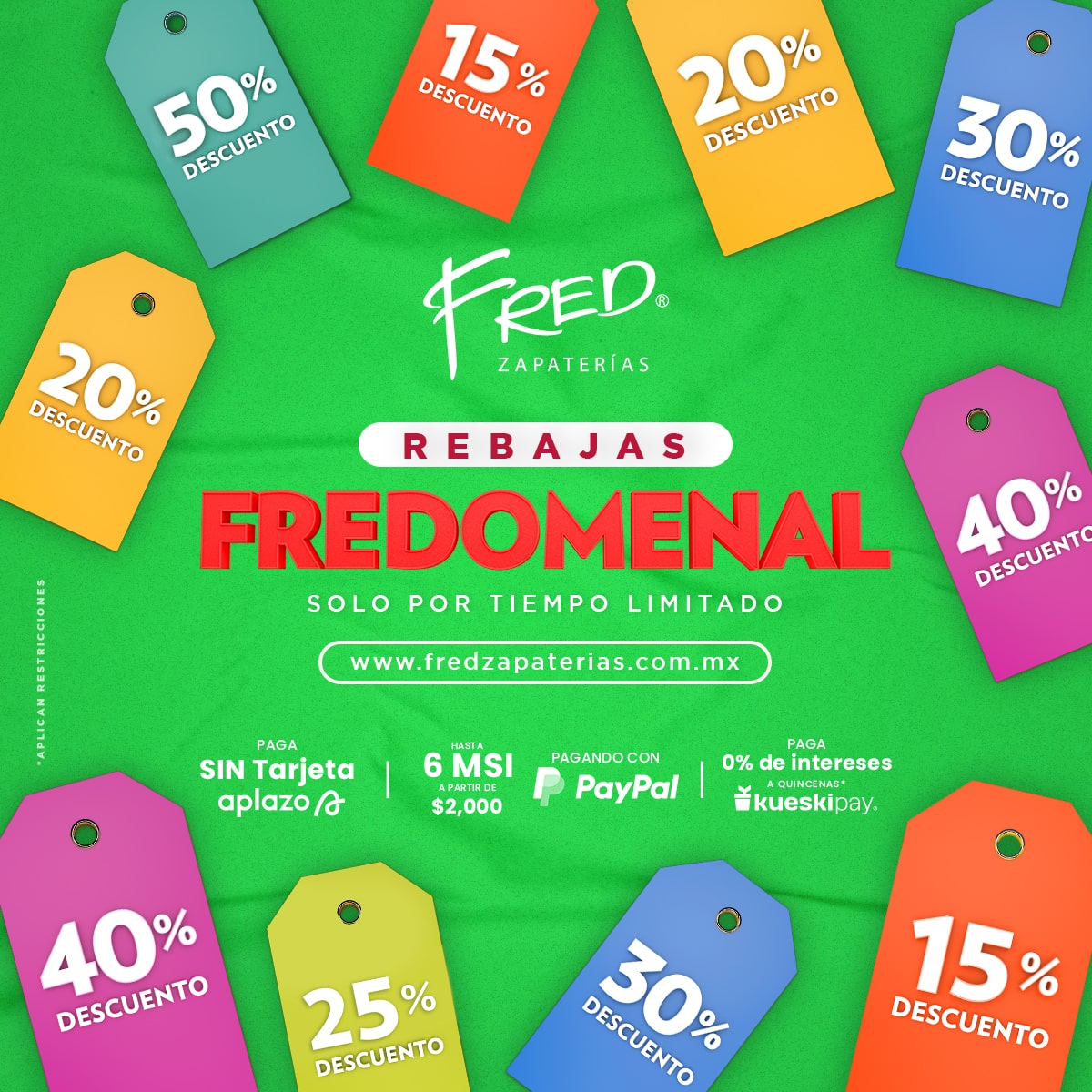 Grandes ofertas y descuentos en fred zapaterías, encuentra los mejores zapatos para niños, niñas, mujer y hombre de las mejores marcas.