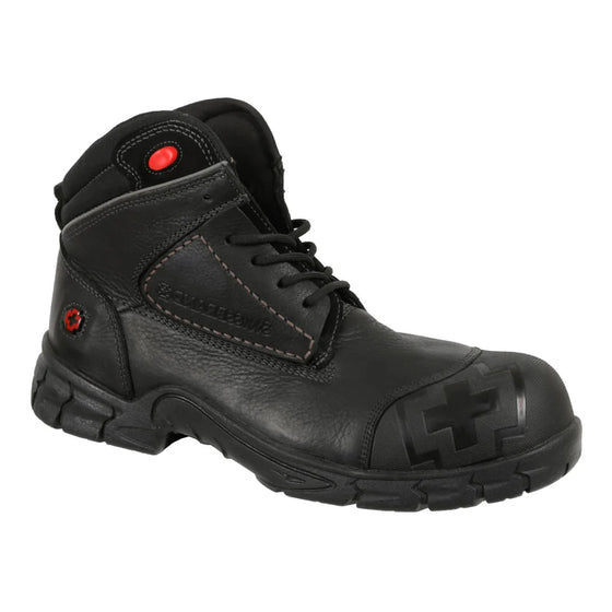 Zapatos Hombre Bota Industrial Con Agujetas Y Casquillo Swissbrand 510701
