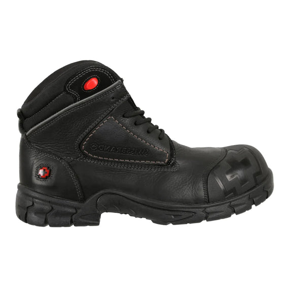 Zapatos Hombre Bota Industrial Con Agujetas Y Casquillo Swissbrand 510701