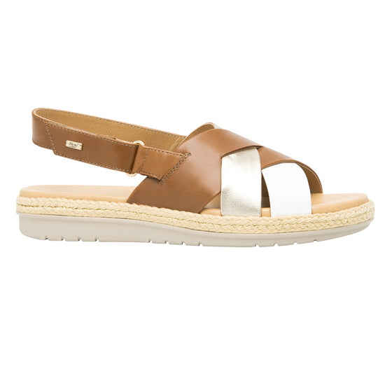Zapatos Mujer Sandalia De Piso Con Velcro Flexi 100224