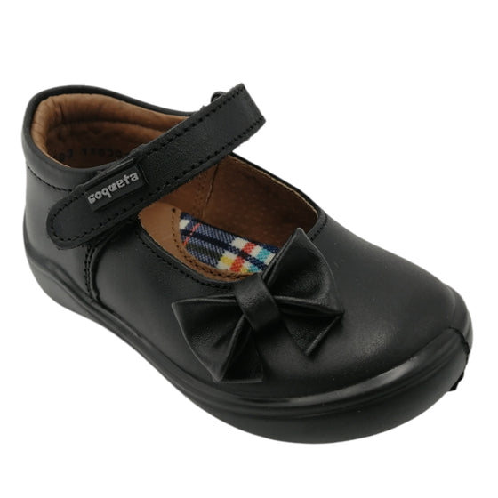 Zapatos Niñas Escolar de Velcro Coqueta Y Audaz 170301-A